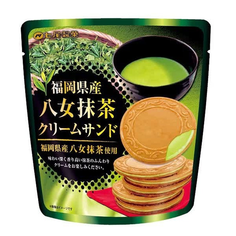 Nanao Seika Cream Sandwich Matcha (6 pieces) [Baked Goods]