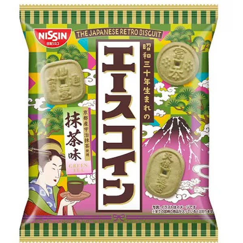 Nissin Cisco Ace Coin Matcha Flavor 75g