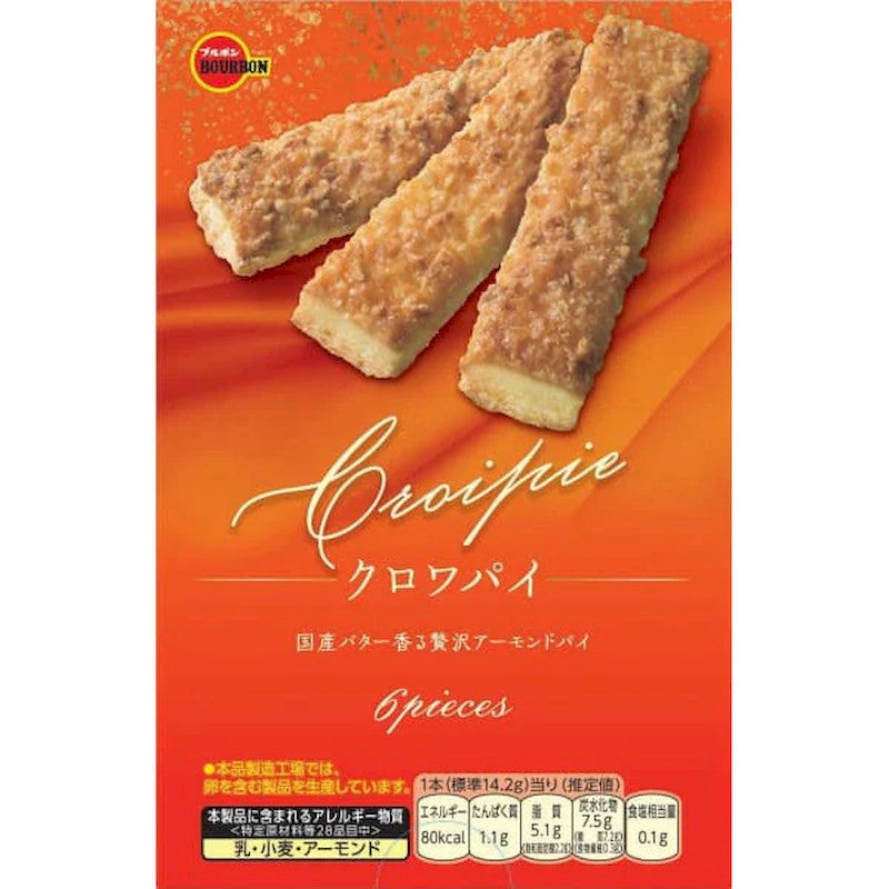 Bourbon Croipie Butter Almond Pie Sticks 6 Pieces