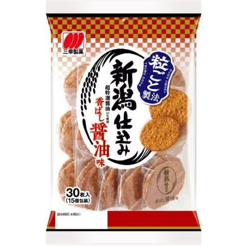 Sanko Seika Sanko Seika Niigata-made soy sauce flavor, 30 pieces