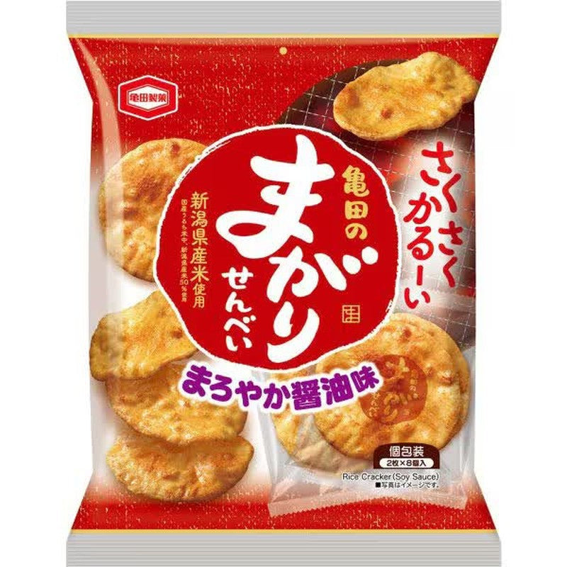 Kameda Seika Kameda Curved Rice Crackers, 16 pieces
