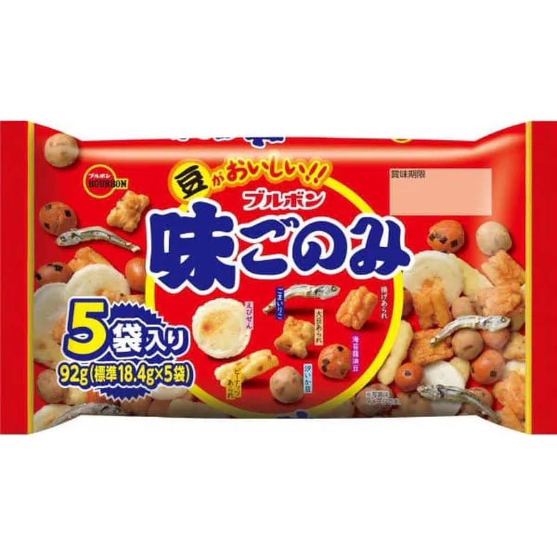 Bourbon Ajigonomi 5 packs 92g