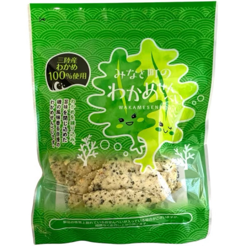 Sugi Seika Minato Town Wakame Rice Crackers 90g