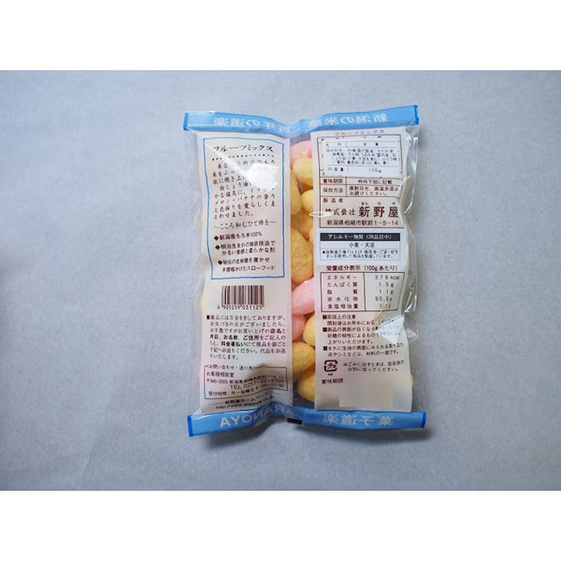 Aranoya Fruit Mix Mayudama Rice Cracker 105g