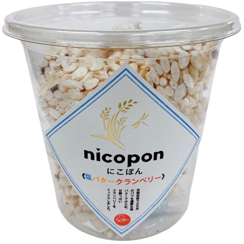 nicopon 鹹奶油蔓越莓米餅 80克