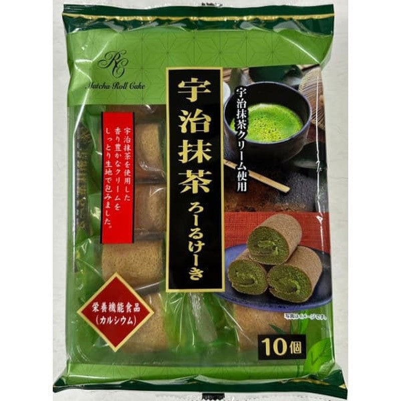 Yamauchi Seika Uji Matcha Roll Cake (10 pieces)