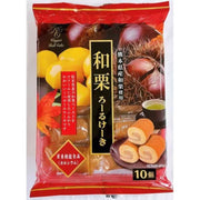 Yamauchi Seika Japanese Chestnut Roll Cake (10 pieces)
