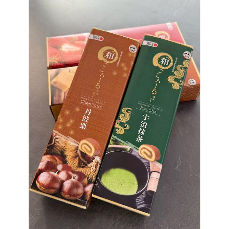 Penguin Wagokororu Castella, Tanba Chestnut 200g