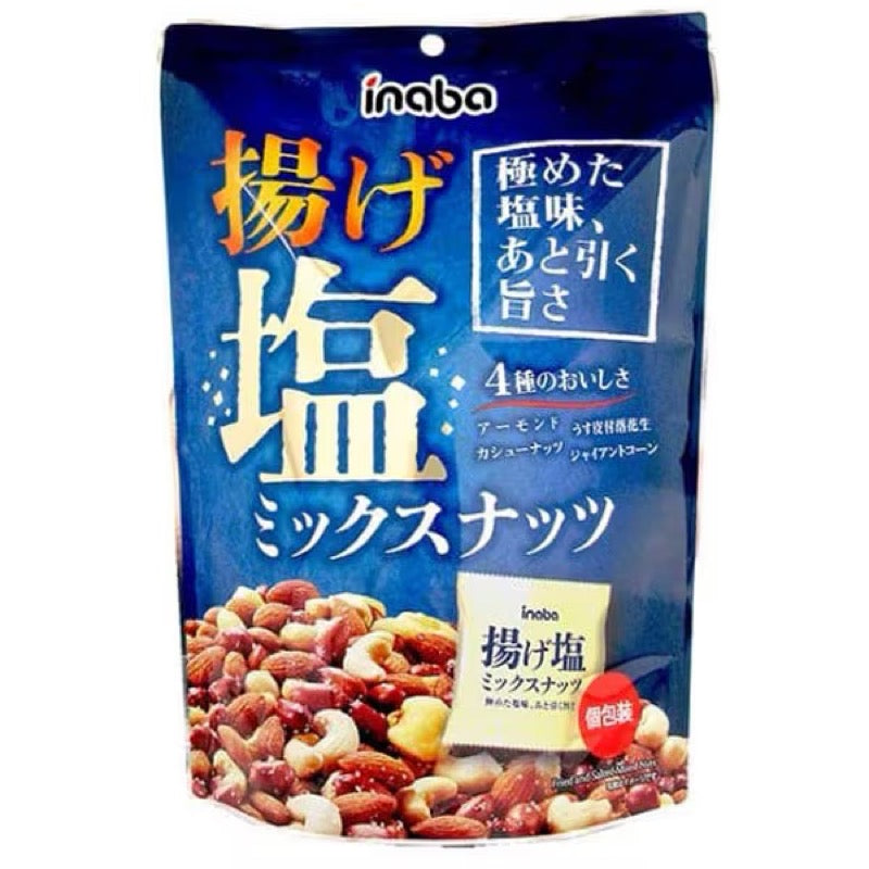 Inaba Peanuts Fried Salt Mixed Nuts 140g
