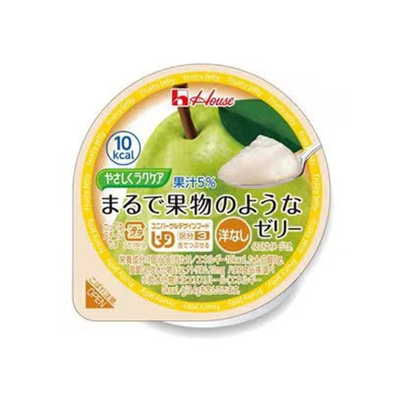 House Foods Yasashikara Laccare 水果味果冻 梨味 60g [果冻]