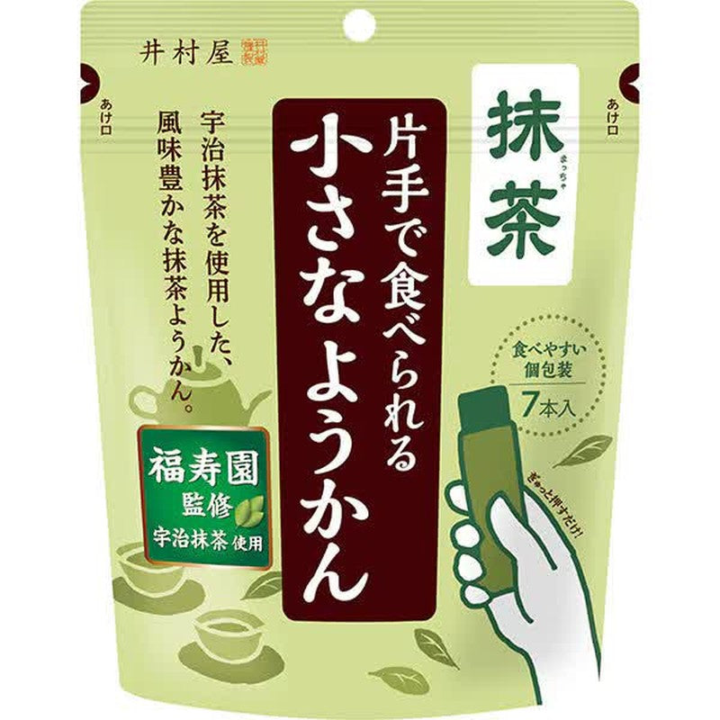Imuraya Small Yokan that can be eaten with one hand, Matcha, 98g (14g x 7 sticks)