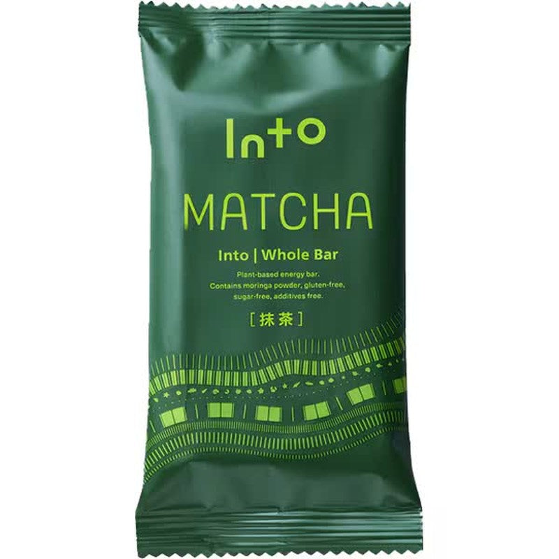 Into Into Whole Bar Matcha 40g [Energy Bar, Matcha Flavor, with Moringa Powder]