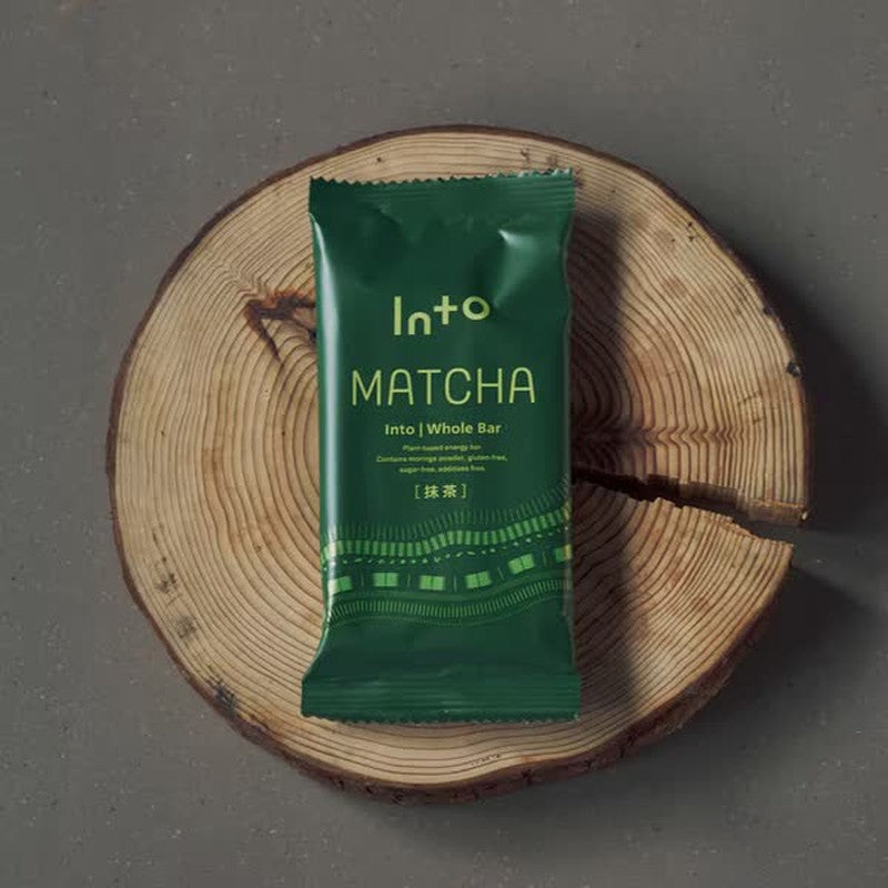 Into Into Whole Bar Matcha 40g [Energy Bar, Matcha Flavor, with Moringa Powder]