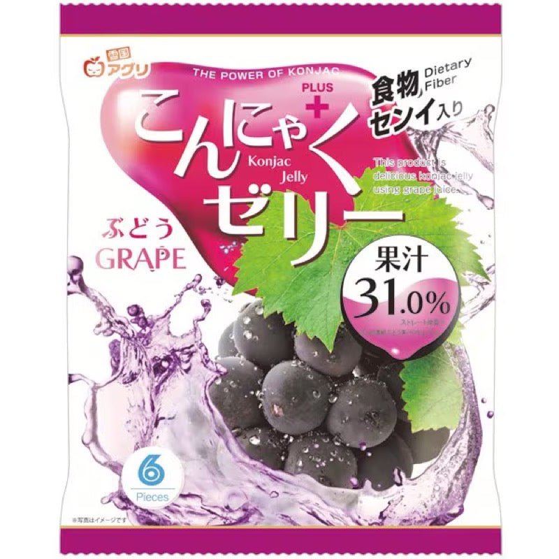 Yukiguni Agri 葡萄魔芋果冻 16g x6