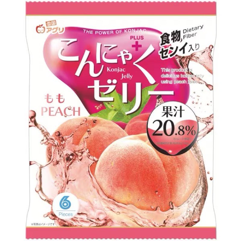 Yukiguni Agri 桃魔芋果冻 16g x6