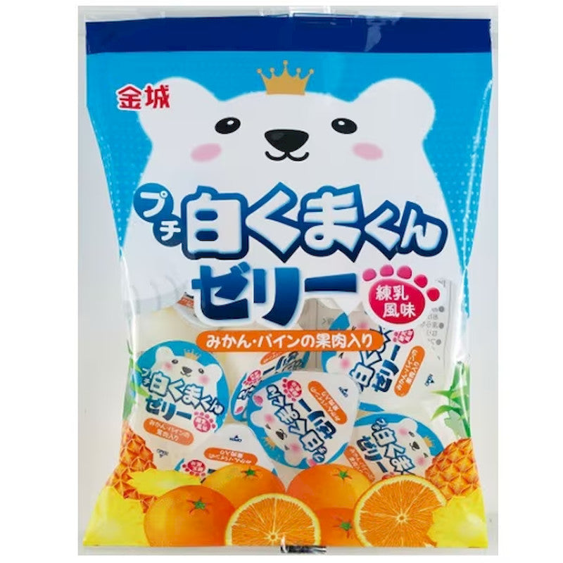 金城制果 小白熊果冻（牛奶味）7个装