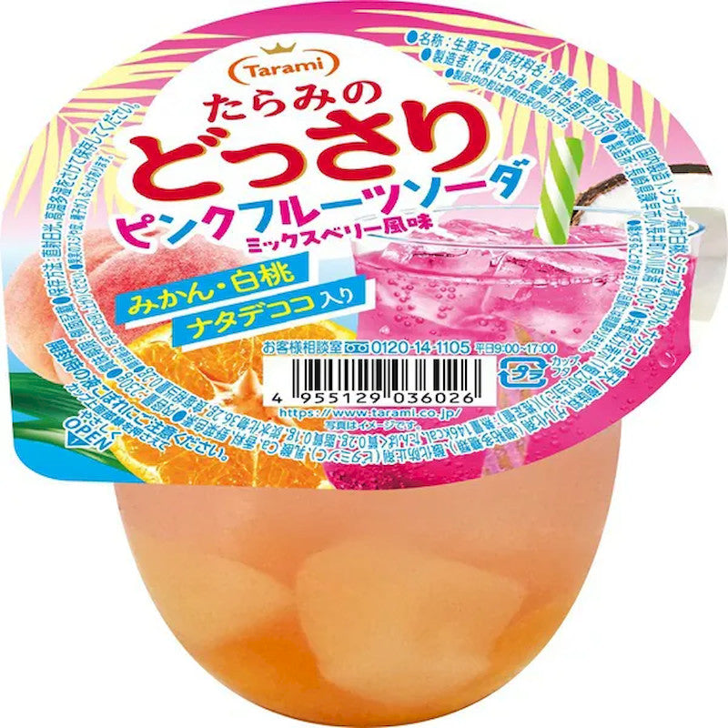 Tarami Dossari Pink Fruit Soda, Mixed Berry 230g