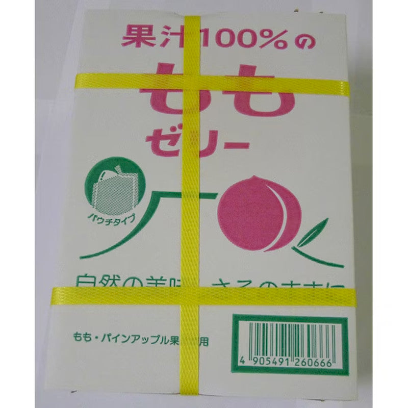 AS Foods 100% Juice Jelly Box, Peach, 18g x 18