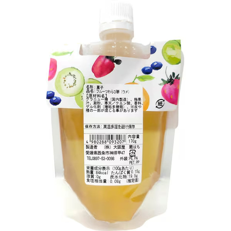 Osakaya Kurahachi Ume Plum Warabi Mochi 170g