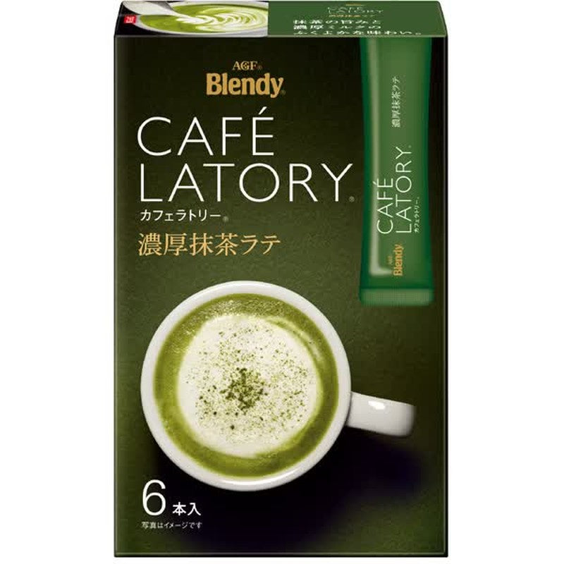 Ajinomoto AGF Cafe Latory Stick Rich Matcha Latte 6 sticks
