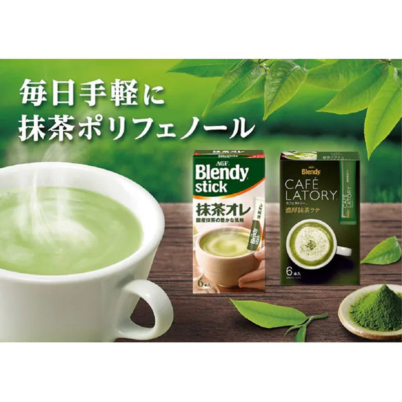 味之素 AGF Cafe Latory Stick 濃鬱抹茶拿鐵 6 支裝