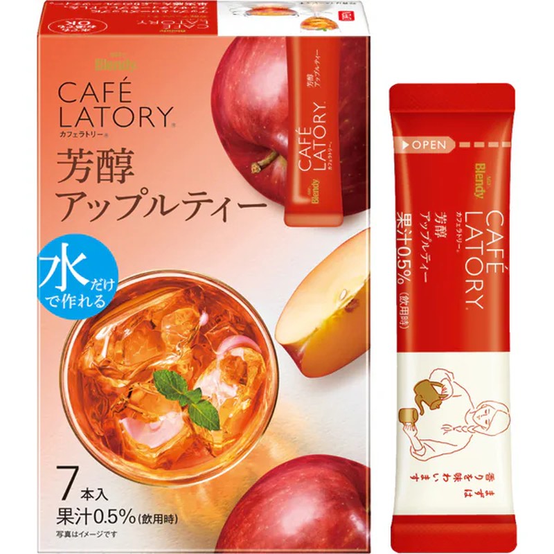 Ajinomoto AGF Blendy Cafe Latory Stick Rich Apple Tea 7 sticks [Stick Tea]