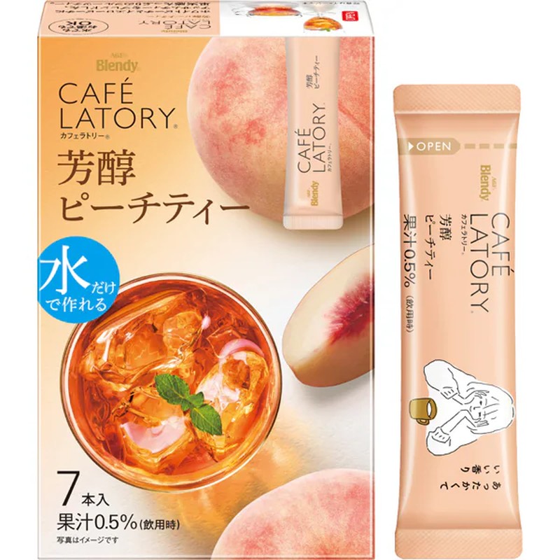 Ajinomoto AGF Blendy Cafe Latory Stick Rich Peach Tea 7 sticks [Stick Tea]