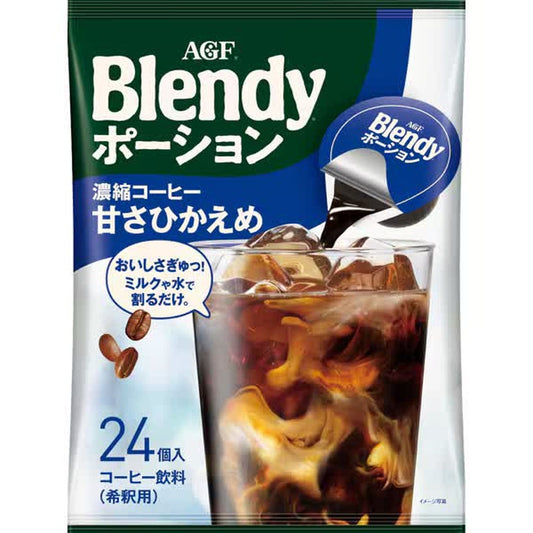 Blendy Blendy Portion Concentrated Coffee, Lightly Sweetened, 24 Count [Instant Coffee]