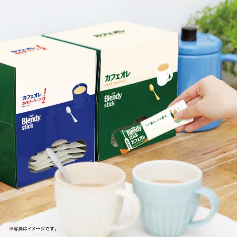 Blendy Blendy Sticks 成人苦甜牛奶咖啡 100 条装 [速溶咖啡]
