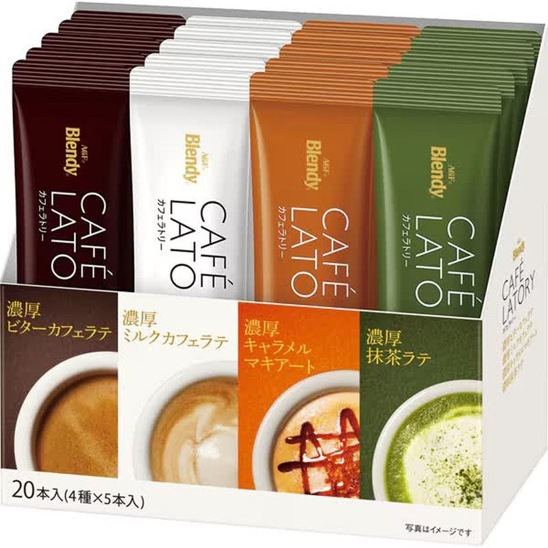 Blendy Blendy Cafe Latory Stick 什錦裝 20 支 [即溶咖啡]