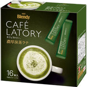 Blendy Blendy Cafe Latory Stick 浓抹茶拿铁 16支装 [速溶咖啡]