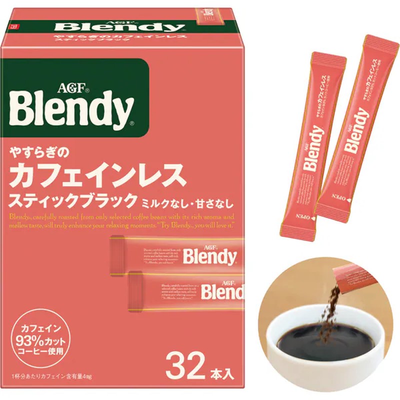 Blendy 個人即溶咖啡，放鬆低咖啡因，2g x 32 條，64g [即溶咖啡]