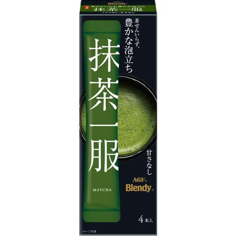 Blendy Matcha Ippuku, No Milk, 4 sticks
