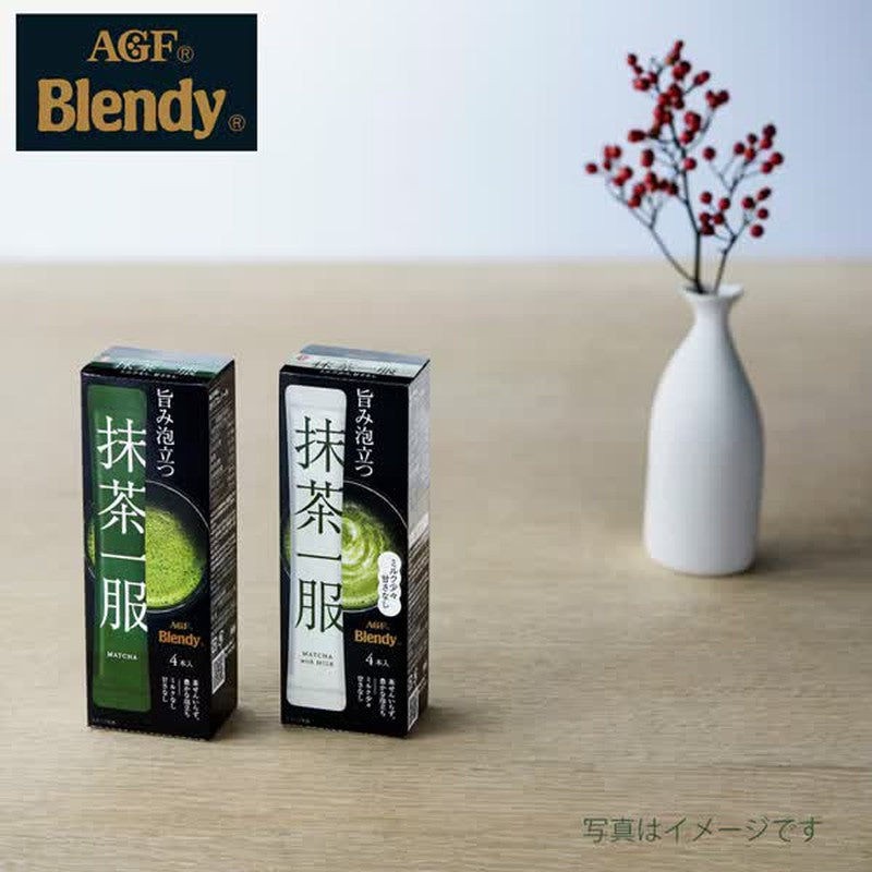 Blendy Matcha Ippuku, No Milk, 4 sticks