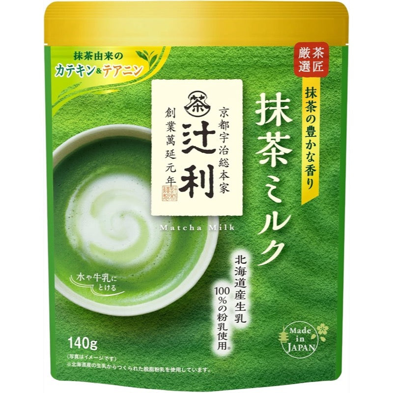 片岡物產 辻利抹茶牛奶 140g [茶]