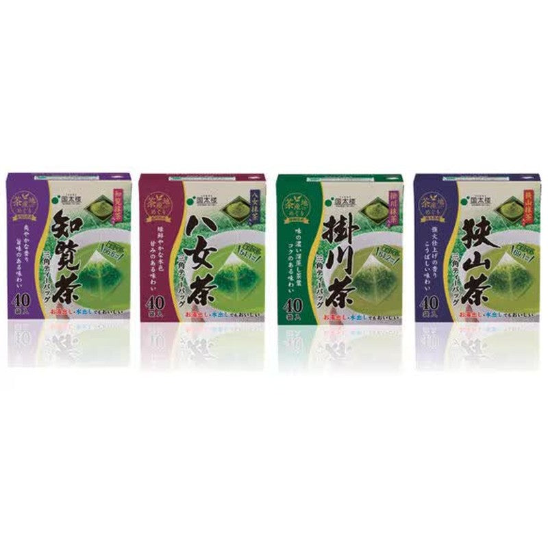 Kunitaro Kakegawa Tea with Matcha, Triangular Tea Bags, 40 Tea Bags, 80g