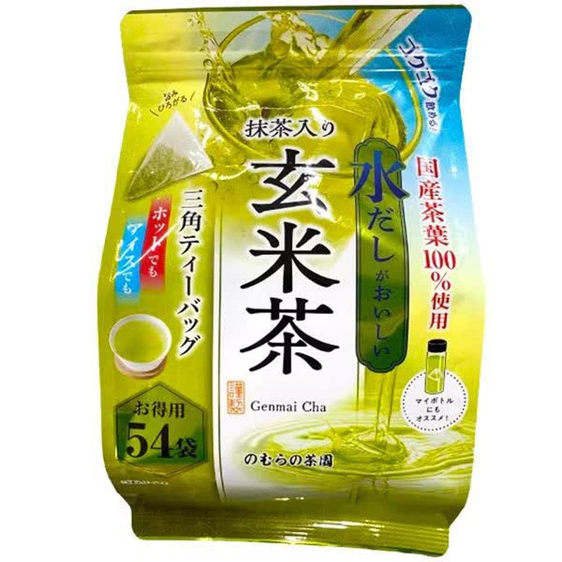 Nomura Tea Garden's Cold Brewed Brown Rice Tea with Matcha, 3g x 54 Tea Bags