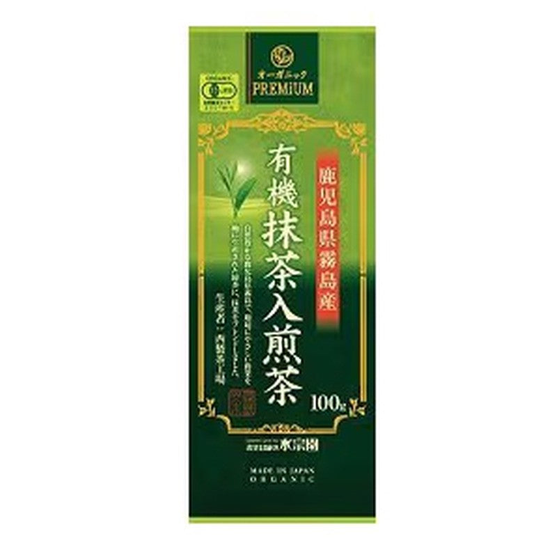 Suishoen Honpo Organic Sencha Matcha from Kirishima, Kagoshima Prefecture, 100g