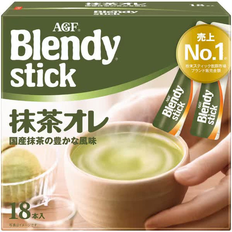 Blendy "Blendy R" Matcha Au Lait Sticks, 18 sticks [Tea]