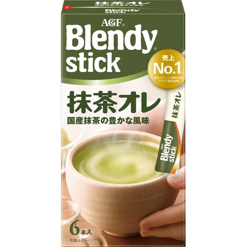 Blendy Blendy Matcha Au Lait Sticks (6 sticks) [Instant Coffee]