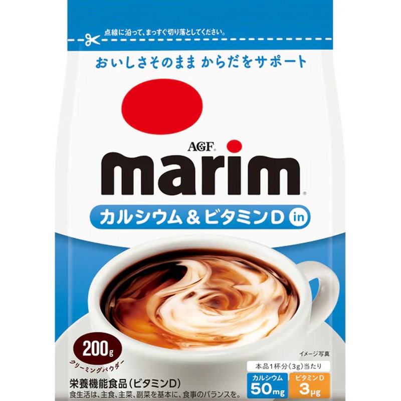 Ajinomoto AGF Marim Calcium & Vitamin D In Packet 200g [Instant Creaming]
