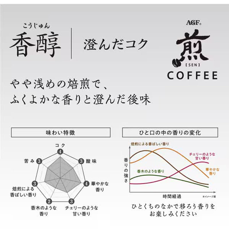 Ajinomoto AGF "Sen" Regular Coffee Powder, Fragrant, Clear, Rich Flavor, 200g