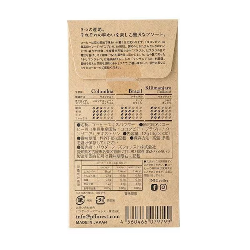 INIC 咖啡 IN-152 咖啡豆香氣組合，3 包