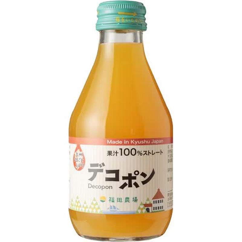 Fukuda Farm Kyushu Whole-Squeezed Dekopon 180ml [100% Straight Drink]