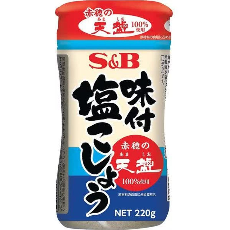 S&B Foods S&B Seasoned Salt and Pepper, Made with Ako's Tenshio Salt, 220g