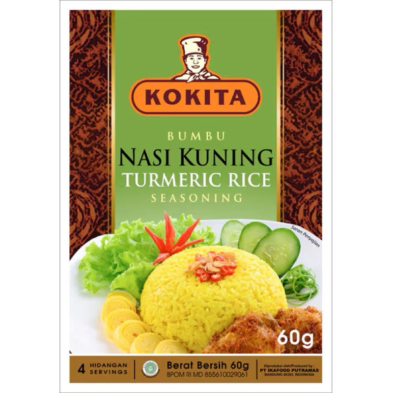 Kokita Nasi Kuning Turmeric Rice Seasoning 60g