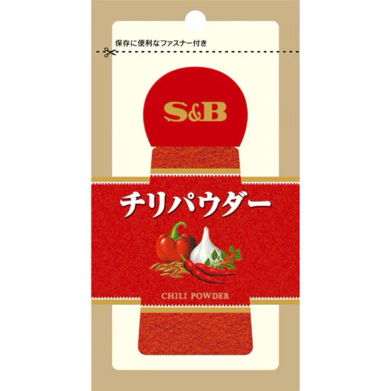 S&B Chili Powder Resealable Bag 15g