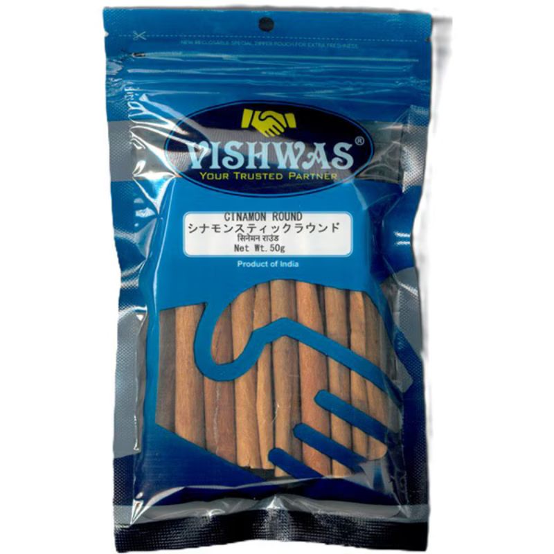 Vishwas Round Cinnamon Sticks 50g