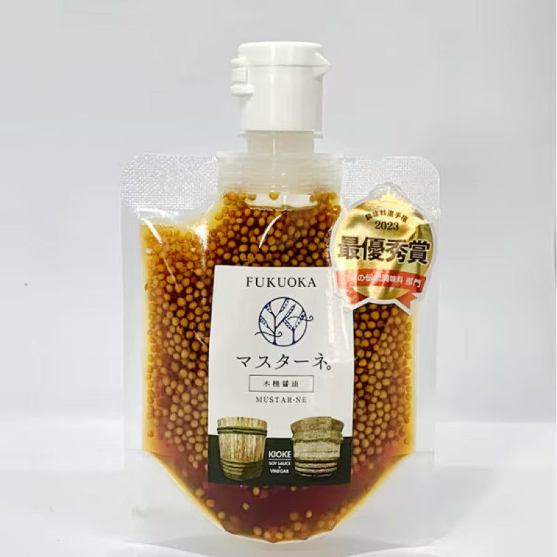Mustar-ne Wooden Barrel Mustard, Soy Sauce 120g