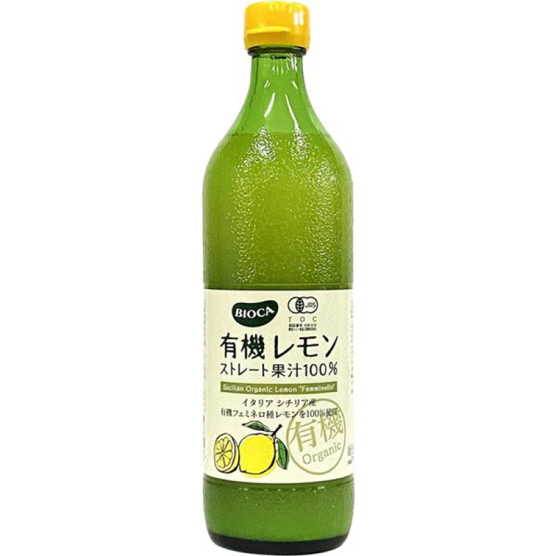 BIOCA 100% Pure Organic Lemon Juice 700ml